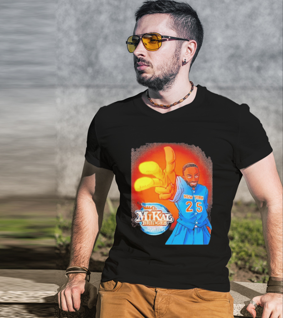 New York 25 Mikal Bridges No Longer Ghost Files T-Shirt