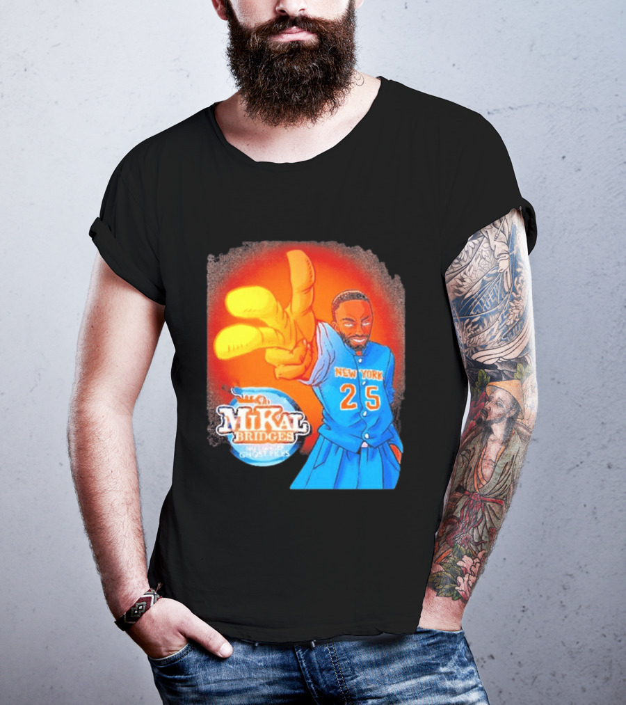 New York 25 Mikal Bridges No Longer Ghost Files T-Shirt
