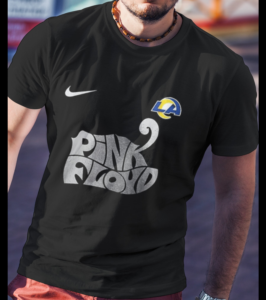 Los Angeles Rams Pink Floyd The Dark Side Of The Moon Nike Collaboration T-Shirt