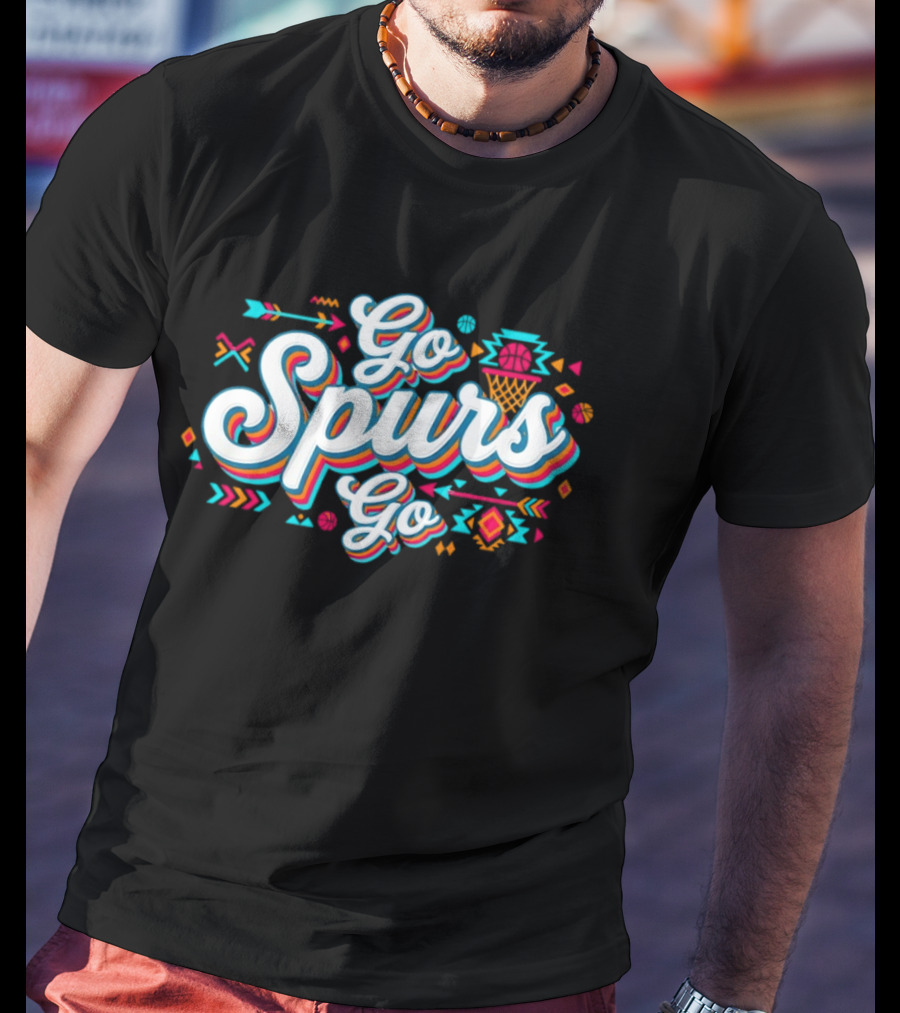 Go Spurs Go Basketball Southwest Vibes T-Shirt