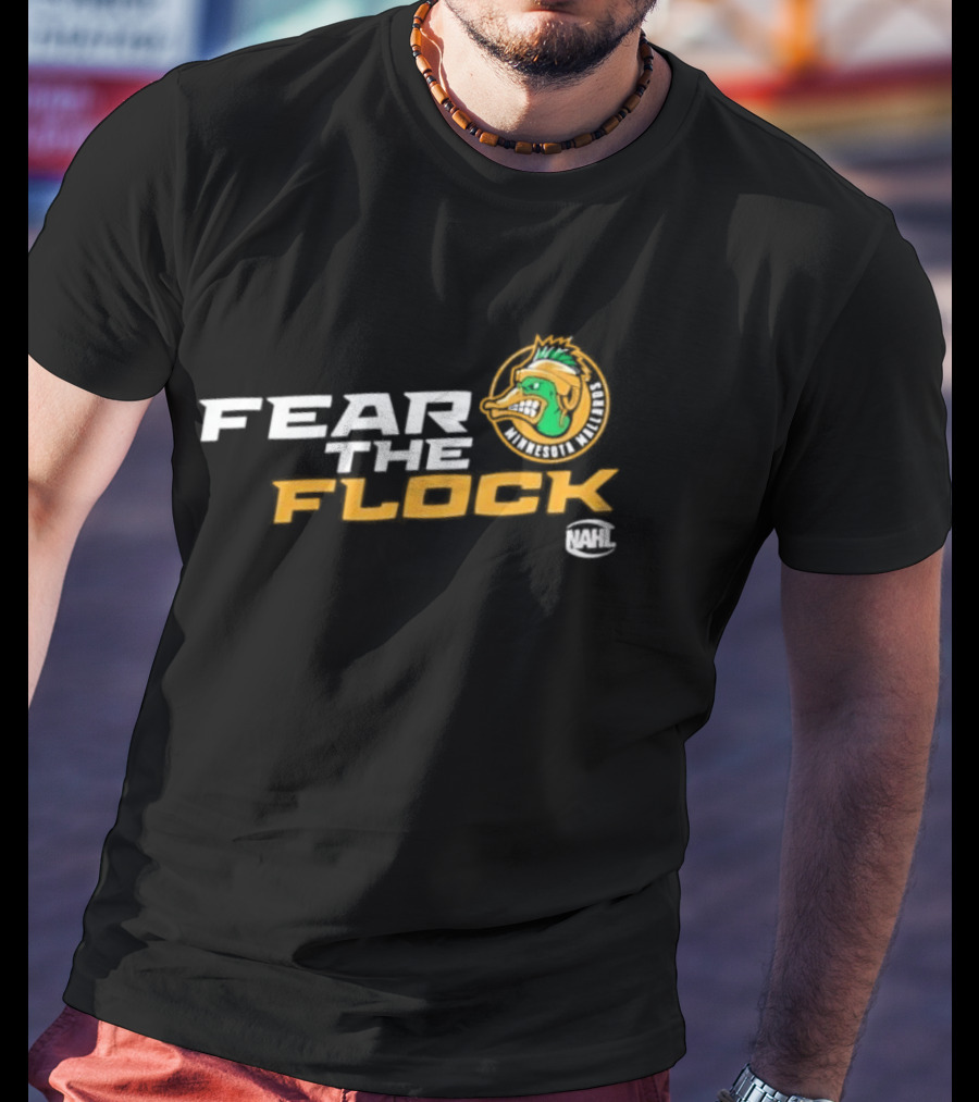 Minnesota Mallards Fear The Flock Team Spirit T-Shirt