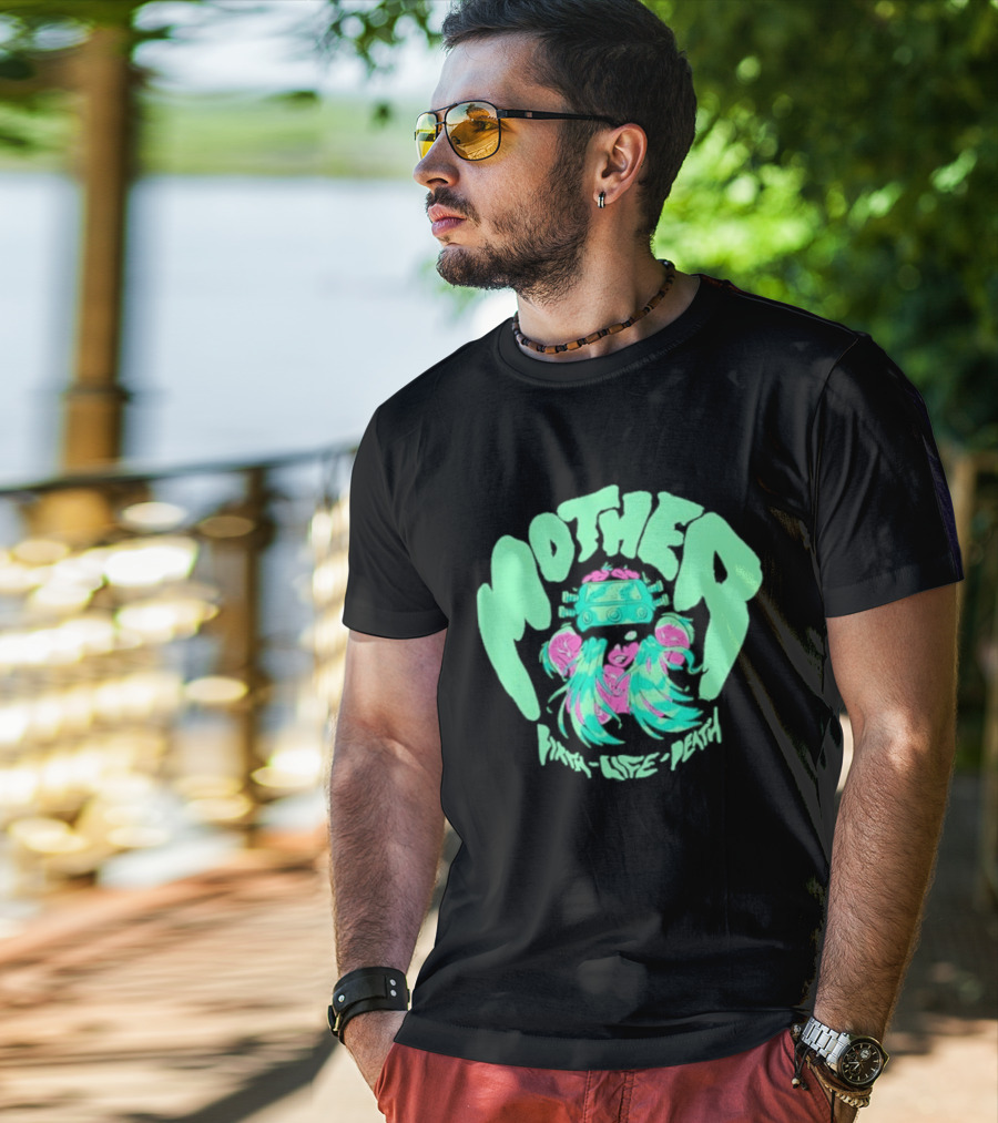 Mother Birth Life Death Neon Psychedelic T-Shirt