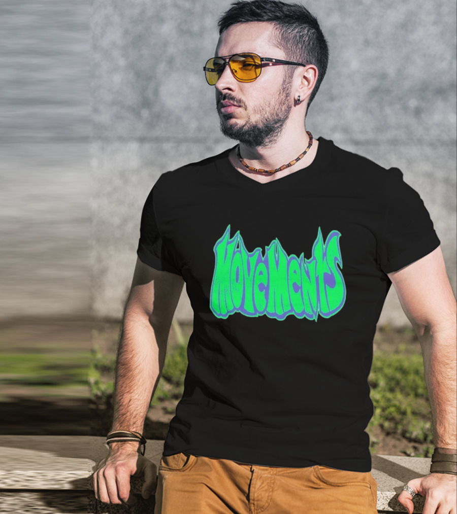 Movements Back In My Ways Neon Vaporwave Style Font T-Shirt