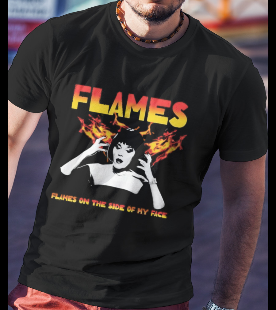 Mrs. White Flames On The Side Of My Face Clue Movie T-Shirt