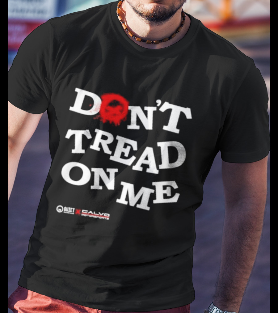 Quiet Racing Club Don't Tread On Me Skull T-Shirt