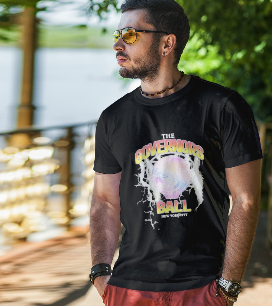 The Governors Ball New York City Lightning Globe Festival T-Shirt