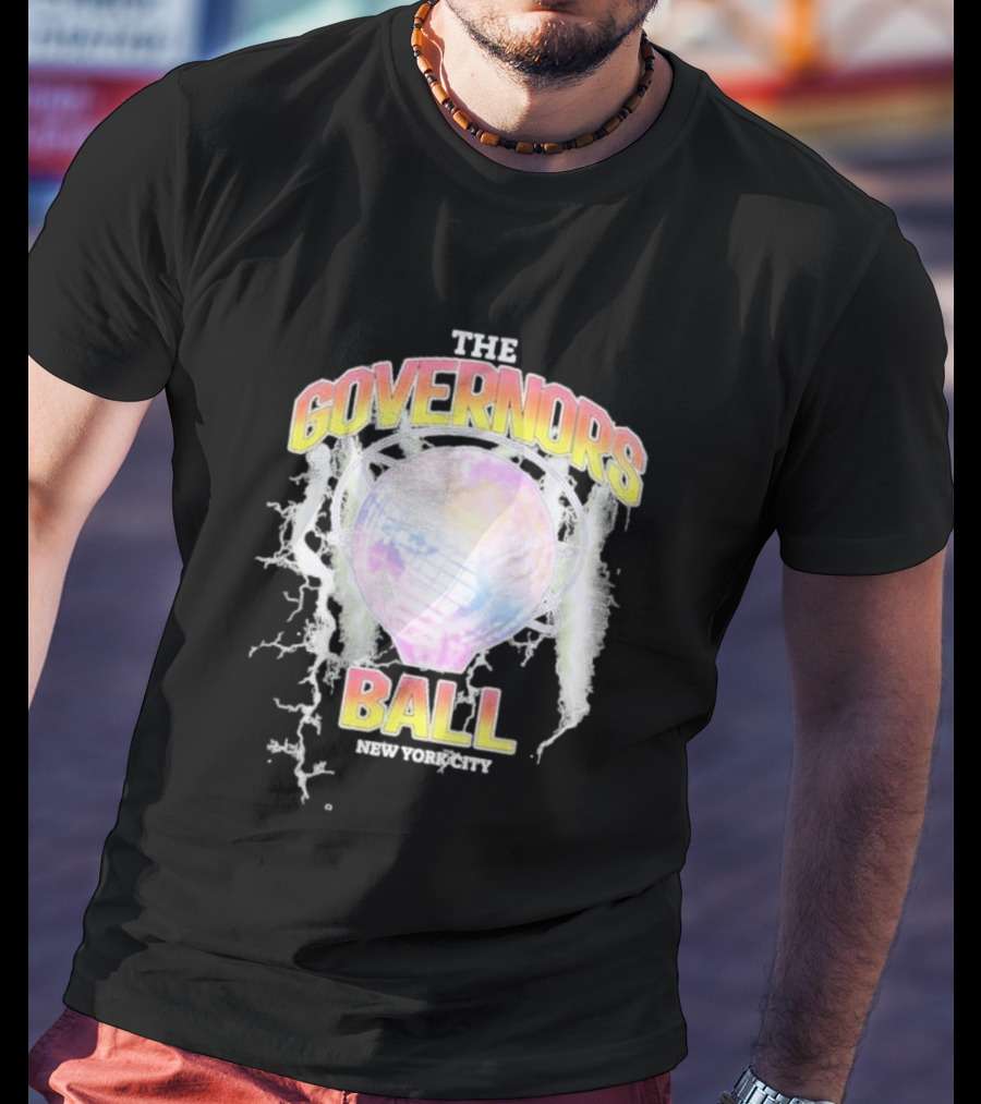 The Governors Ball New York City Lightning Globe Festival T-Shirt