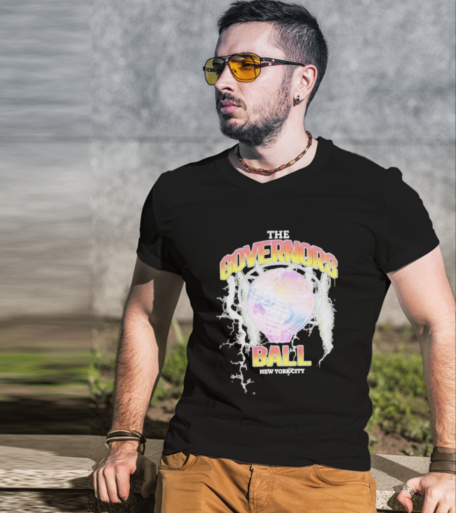 The Governors Ball New York City Lightning Globe Festival T-Shirt