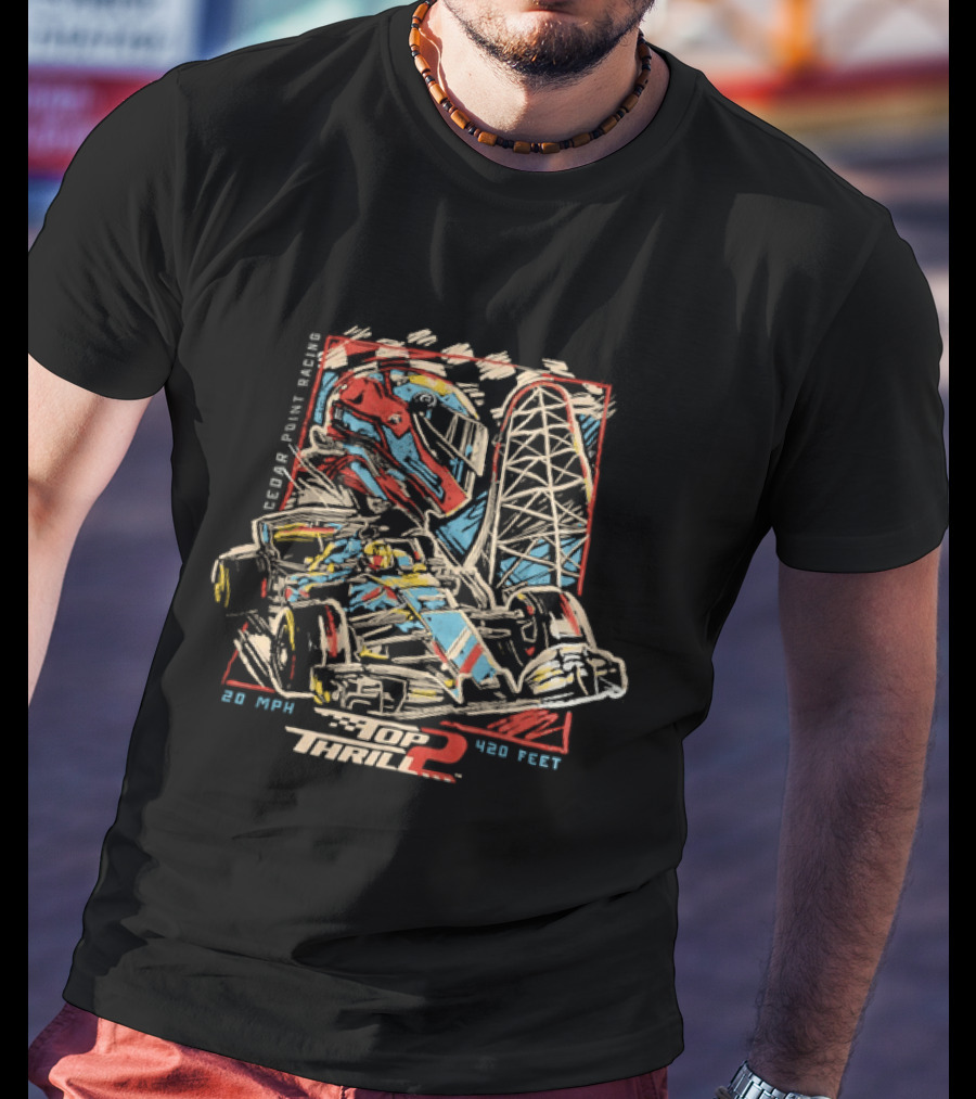 Top Thrill 2 Racing Cedar Point Ride Adventure Experience T-Shirt
