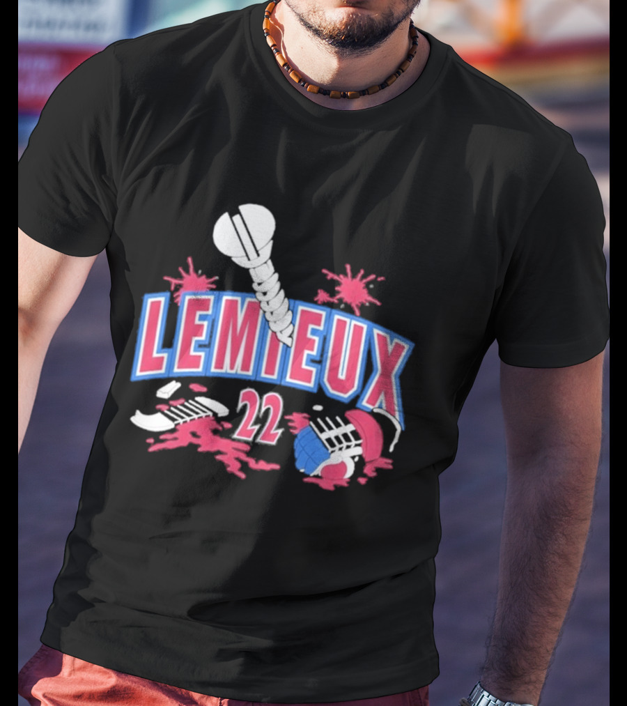 Lemieux 22 Screw Detroit Red Wings Hockey T-Shirt