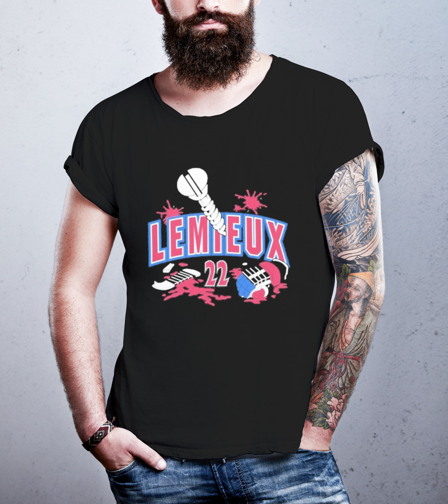 Lemieux 22 Screw Detroit Red Wings Hockey T-Shirt
