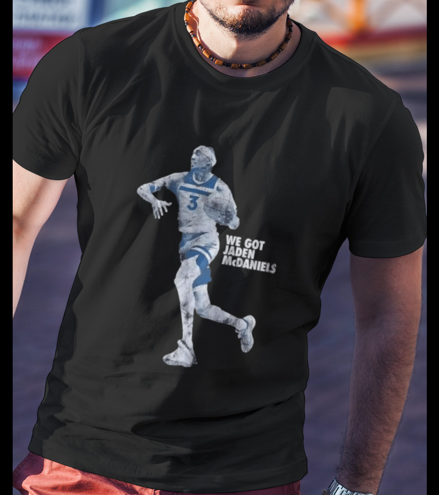 Jaden McDaniels Timberwolves Basketball Star Number 3 T-Shirt