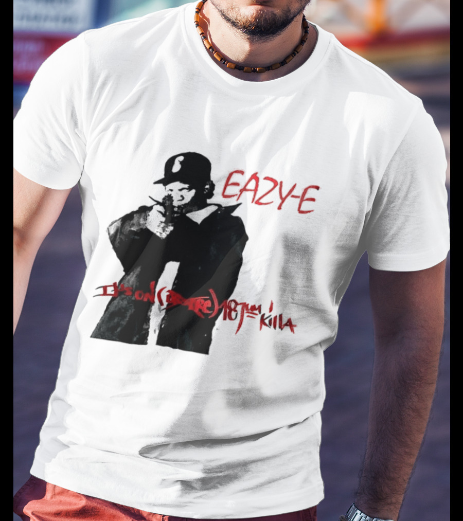 Eazy E It's On Dr. Dre 187um Killa Vintage Style Tribute 90s Hip Hop T-Shirt