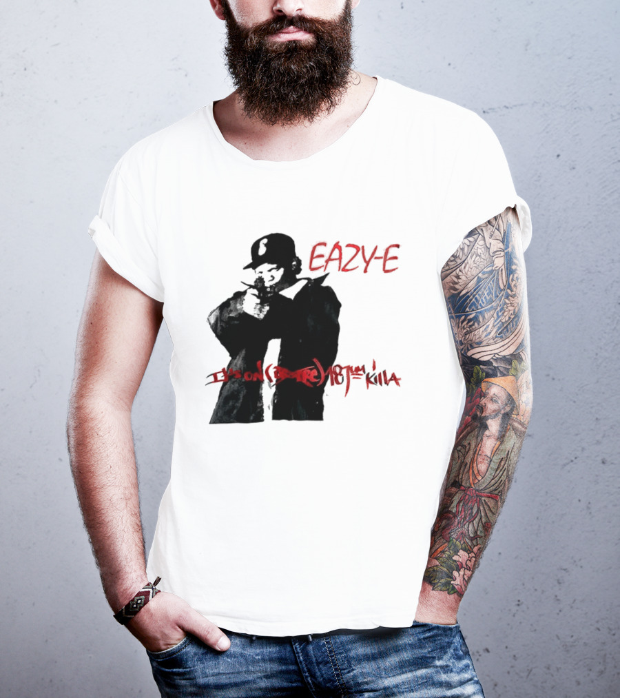 Eazy E It's On Dr. Dre 187um Killa Vintage Style Tribute 90s Hip Hop T-Shirt