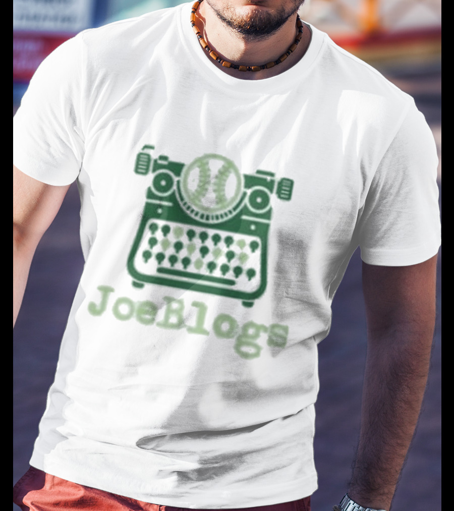 Joeblogs Typewriter Iconic Ice Cup Of Joe T-Shirt