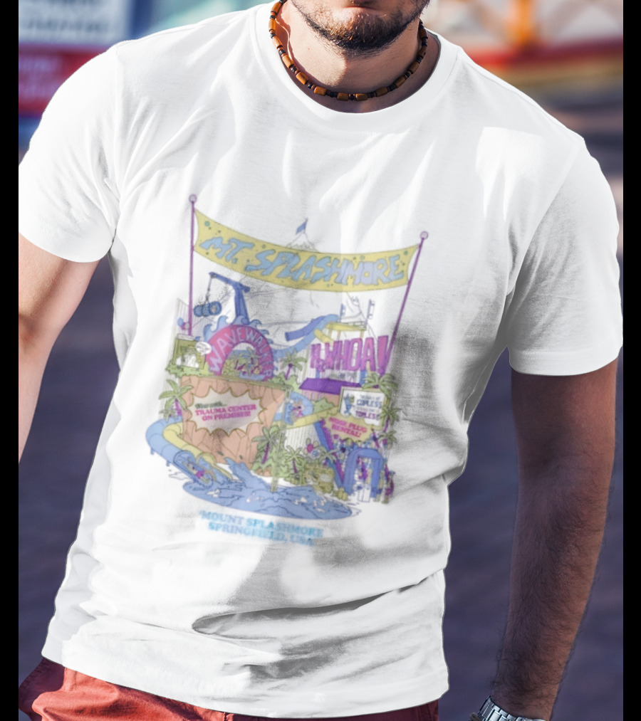 Mt. Splashmore Springfield USA Water Park Adventure T-Shirt