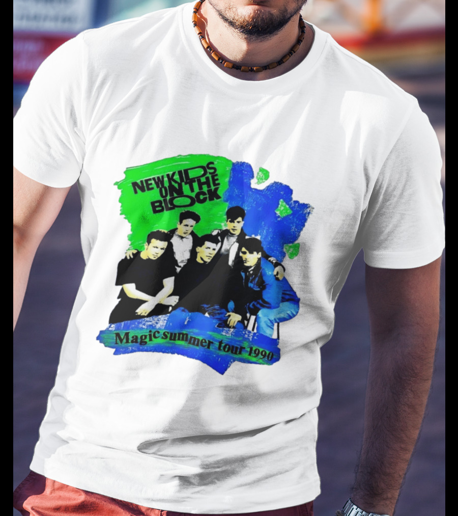 New Kids On The Block Magic Summer Tour 1990 Vintage Concert T-Shirt