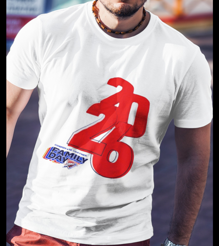 Oklahoma City Thunder Basketball Family Day Corporate Partner 2026 T-Shirt