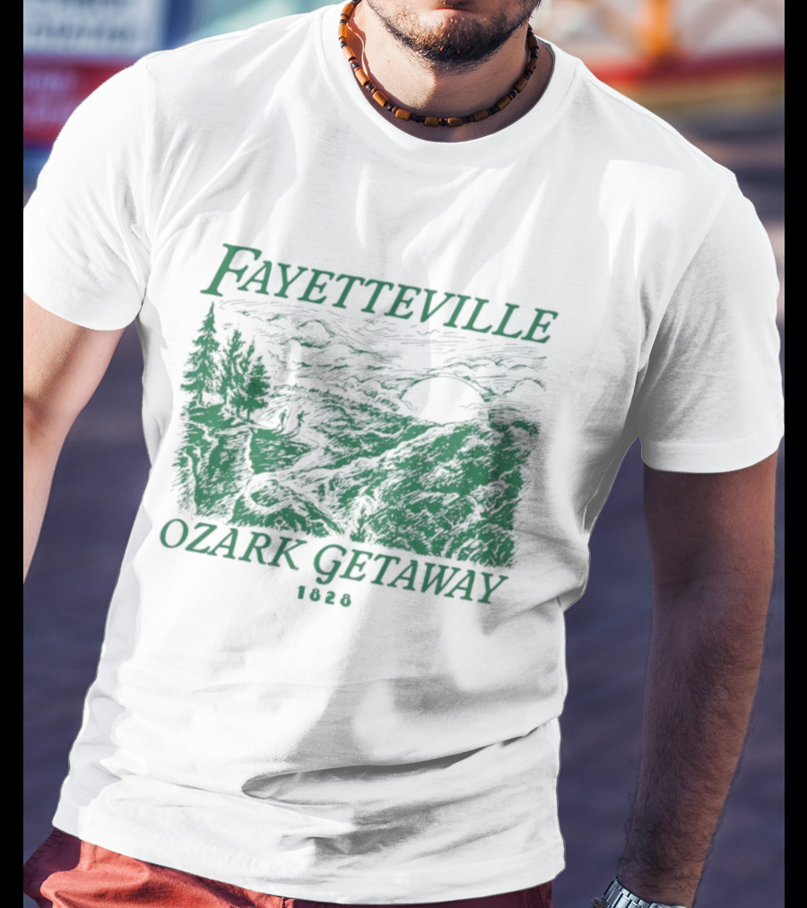 Fayetteville Ozark Getaway Vintage Scenic Landscape T-Shirt