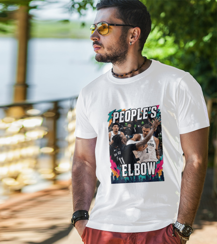 People's Elbow Wemby Spurs Vs Naz Reid Wolves T-Shirt