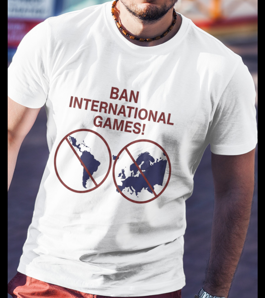 Ban International Games America Europe Map Circles T-Shirt