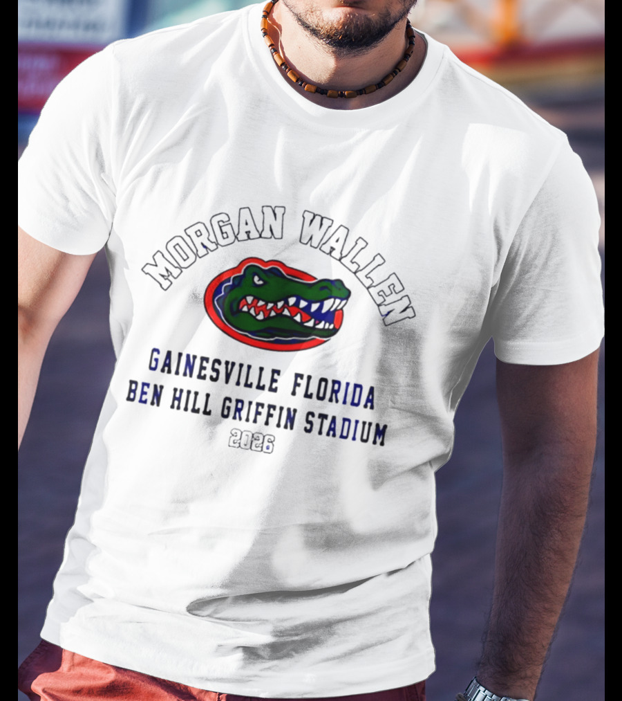 Morgan Wallen Florida Gators 2026 Gainesville Ben Hill Griffin Stadium T-Shirt