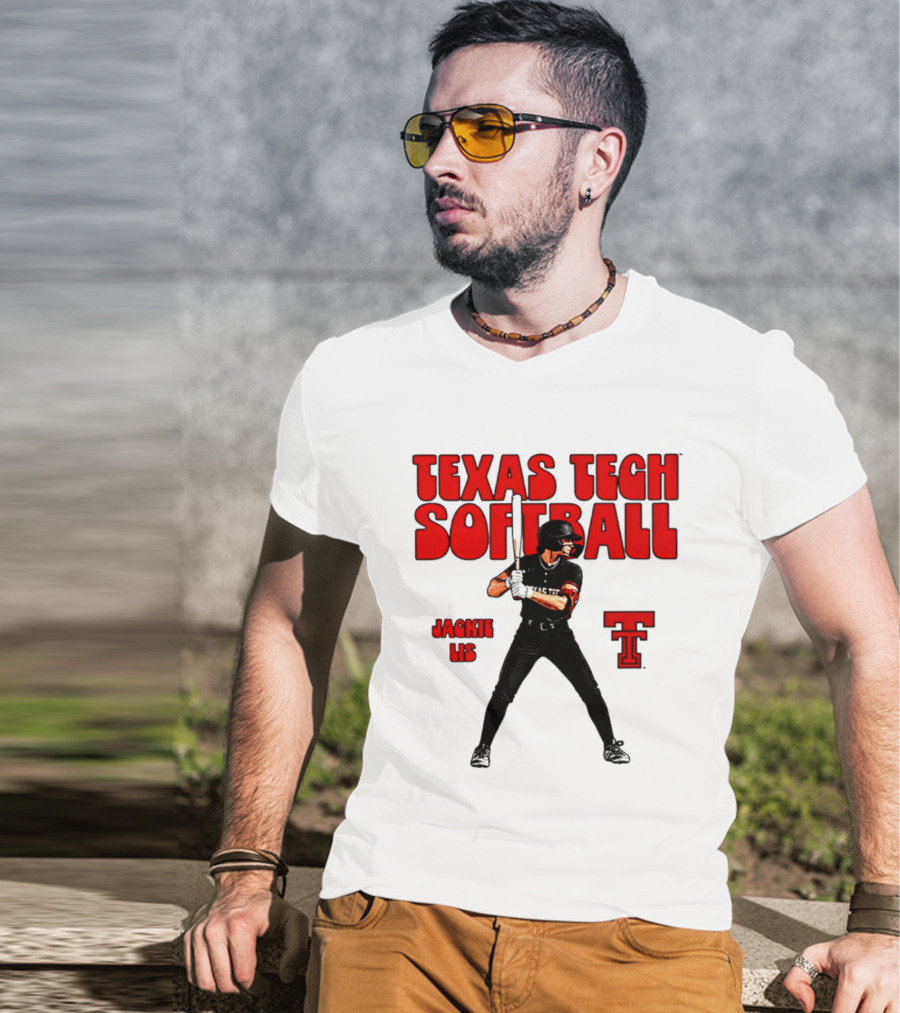 Texas Tech Red Raiders Jackie Lis Softball Player T-Shirt