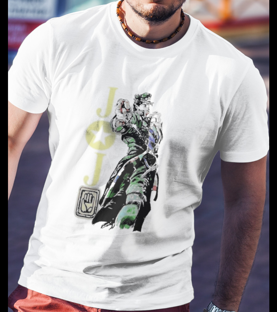 Jojo Jotaro Kujo Star Emblem Anime T-Shirt
