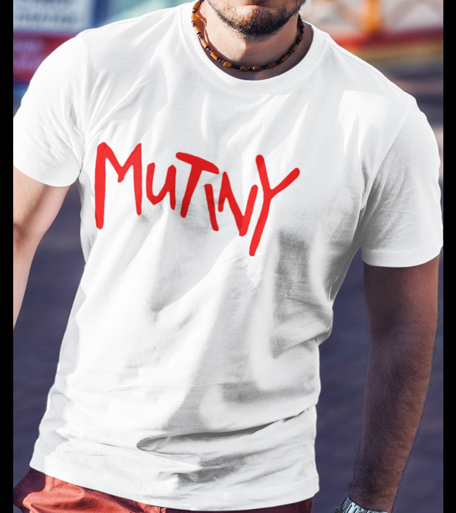 Mutiny Halt And Catch Fire Red Handwritten T-Shirt