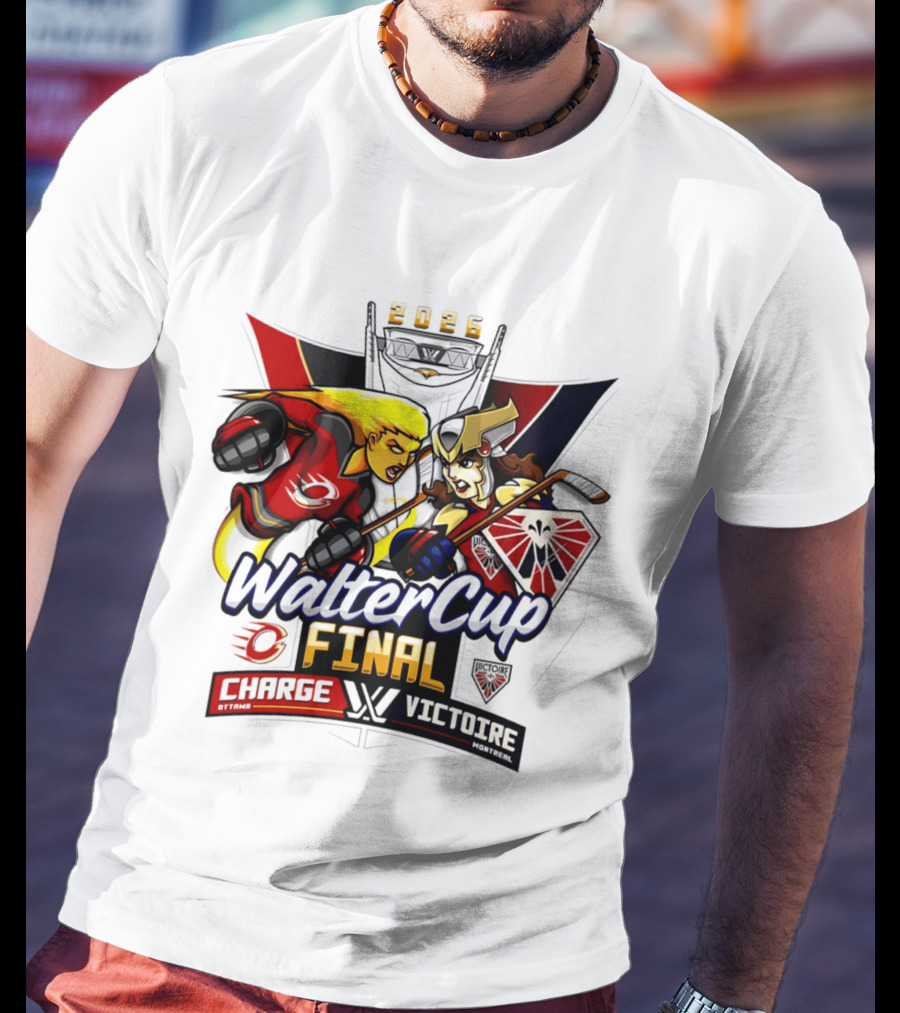 Ottawa Charge Vs Montreal Victoire 2026 Walter Cup Final Hockey Clash T-Shirt