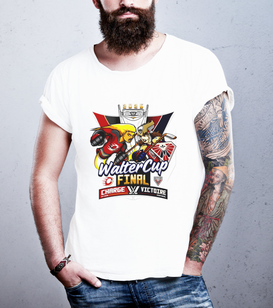 Ottawa Charge Vs Montreal Victoire 2026 Walter Cup Final Hockey Clash T-Shirt