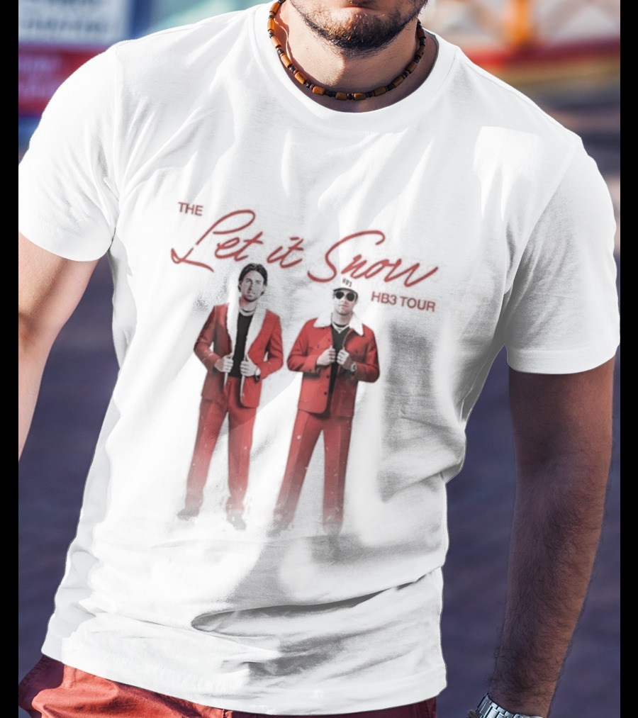 The Let It Snow Hb3 Tour Tuxedo Duo Red Suits T-Shirt
