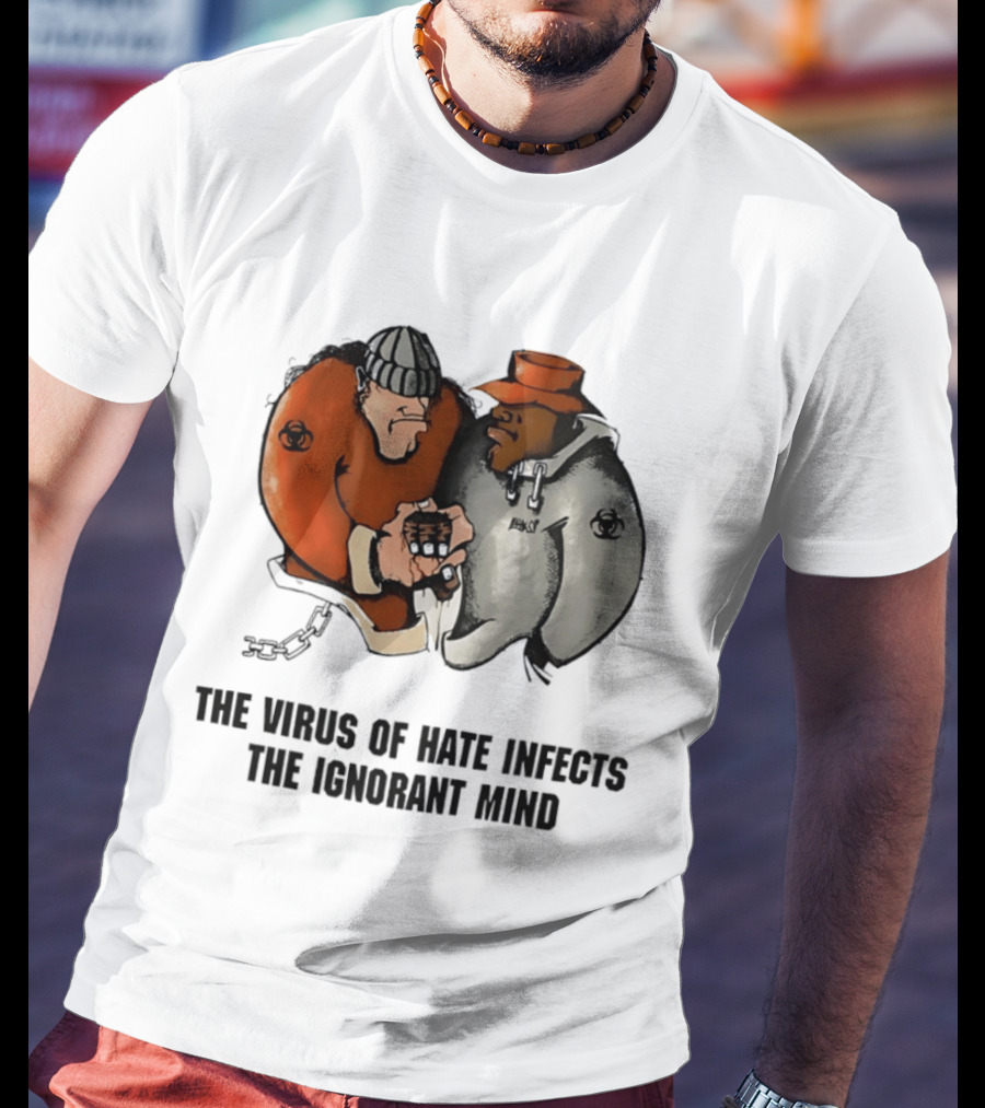 The Virus Of Hate Infects The Ignorant Mind 90s Biohazard T-Shirt