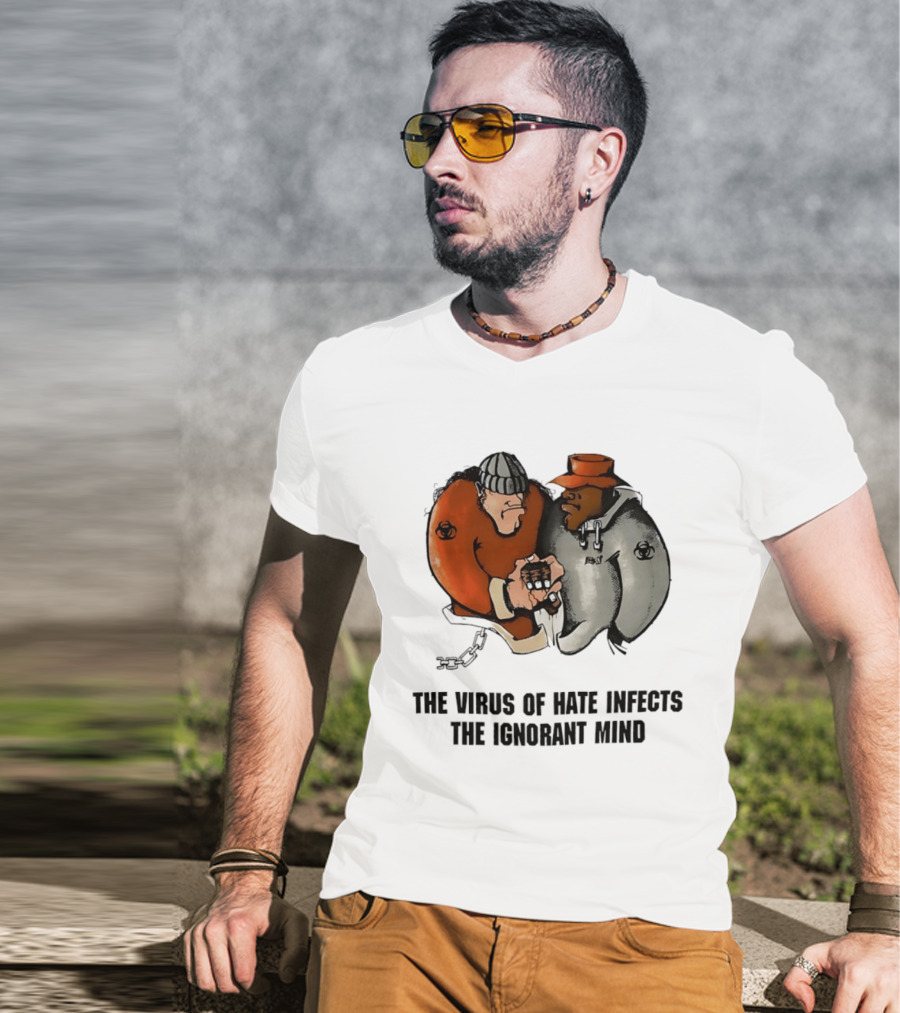 The Virus Of Hate Infects The Ignorant Mind 90s Biohazard T-Shirt