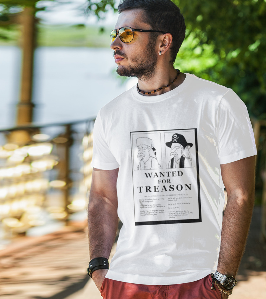 The Simpsons Wanted For Treason T-Shirt