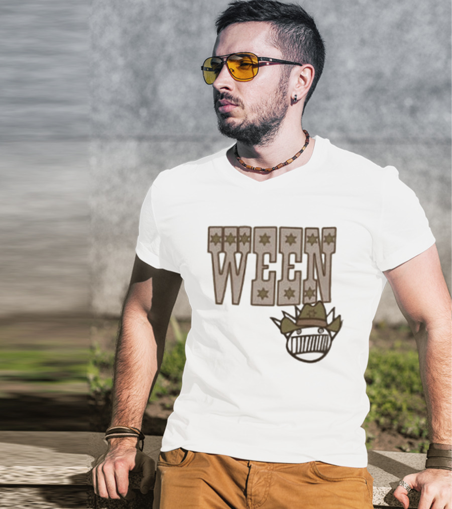 Ween 12 Golden Country Greats Tour Cowboy Hat Stars T-Shirt