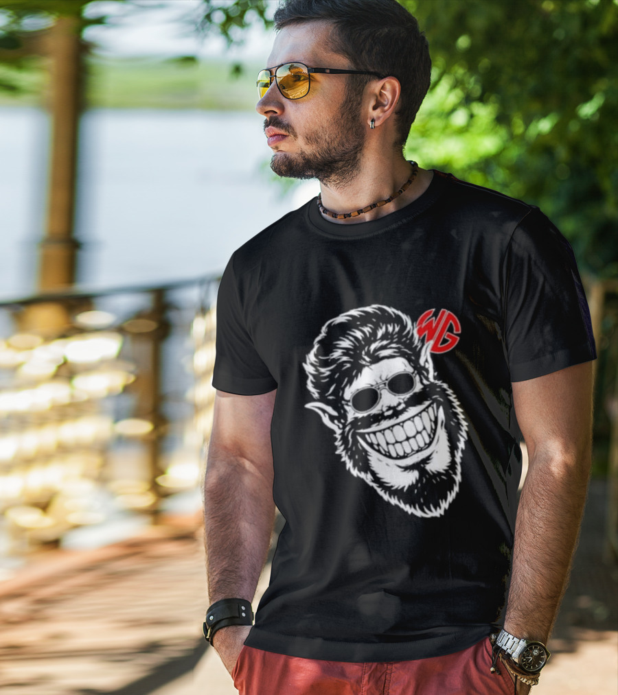 Wolfgang W. Wolfgang Ghoulrilla Biscuits Big Face WG T-Shirt