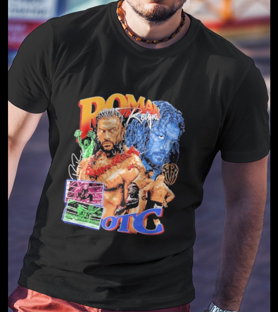 Roman Reigns Tribal Chief OTC Wrestling Champion WWE Acknowledged T-Shirt