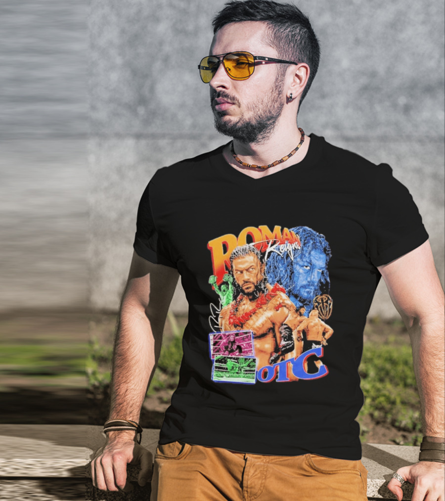 Roman Reigns Tribal Chief OTC Wrestling Champion WWE Acknowledged T-Shirt