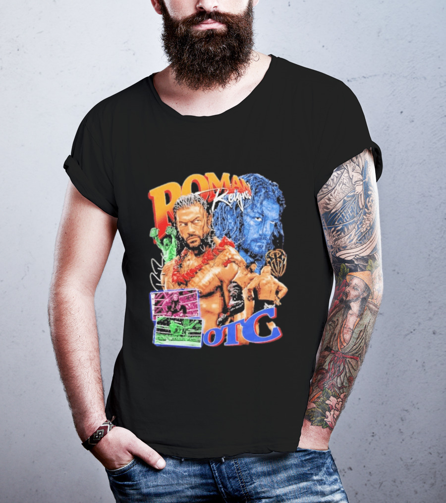 Roman Reigns Tribal Chief OTC Wrestling Champion WWE Acknowledged T-Shirt