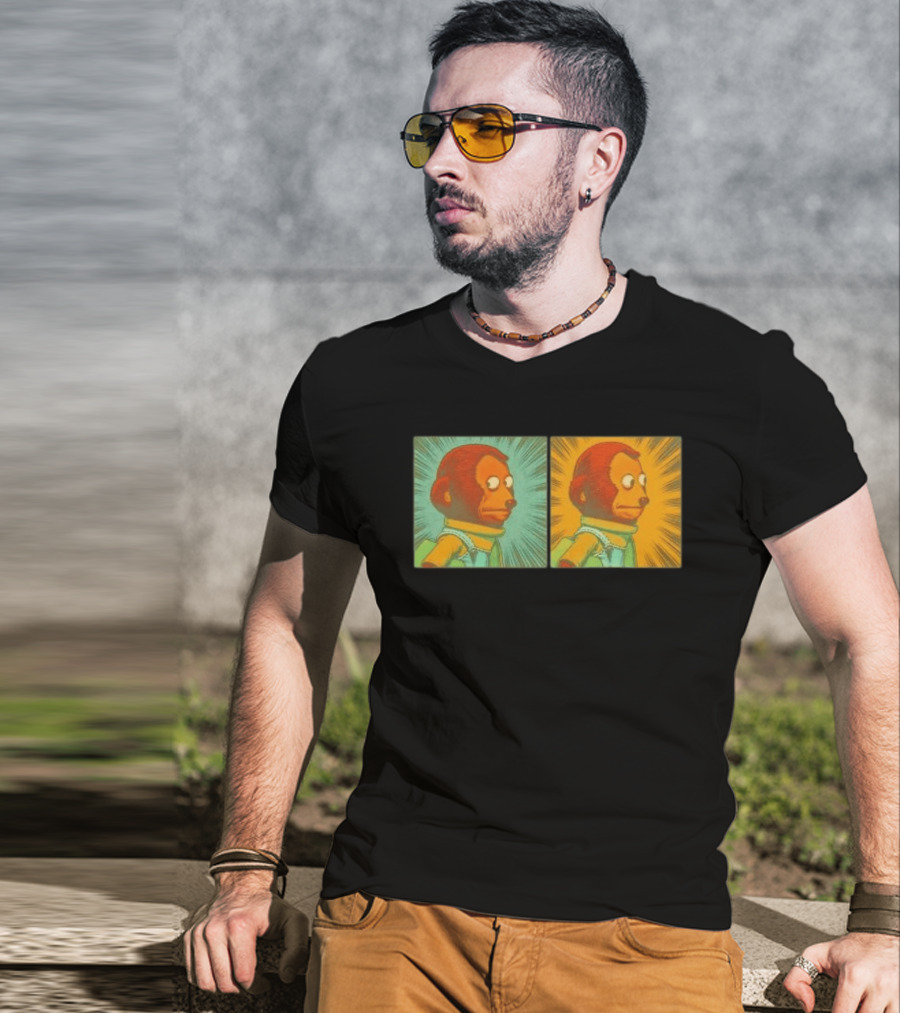 Awkward Look Monkey Puppet Meme Garment Dyed T-Shirt