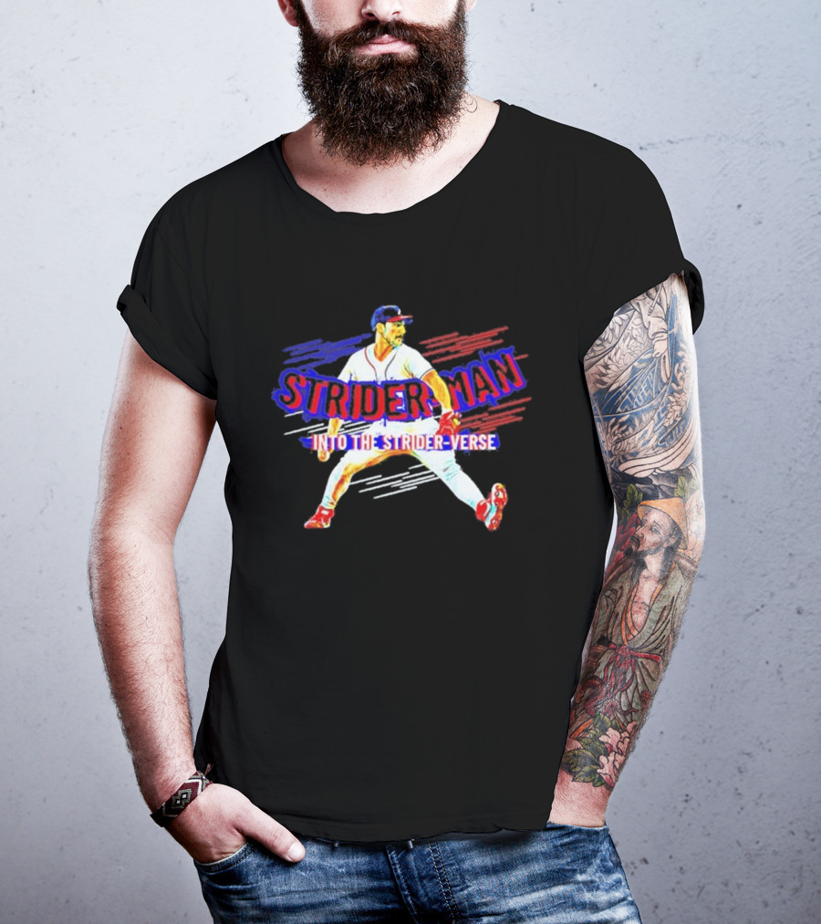 Atlanta Braves Strider Man Into The Strider Verse T-Shirt