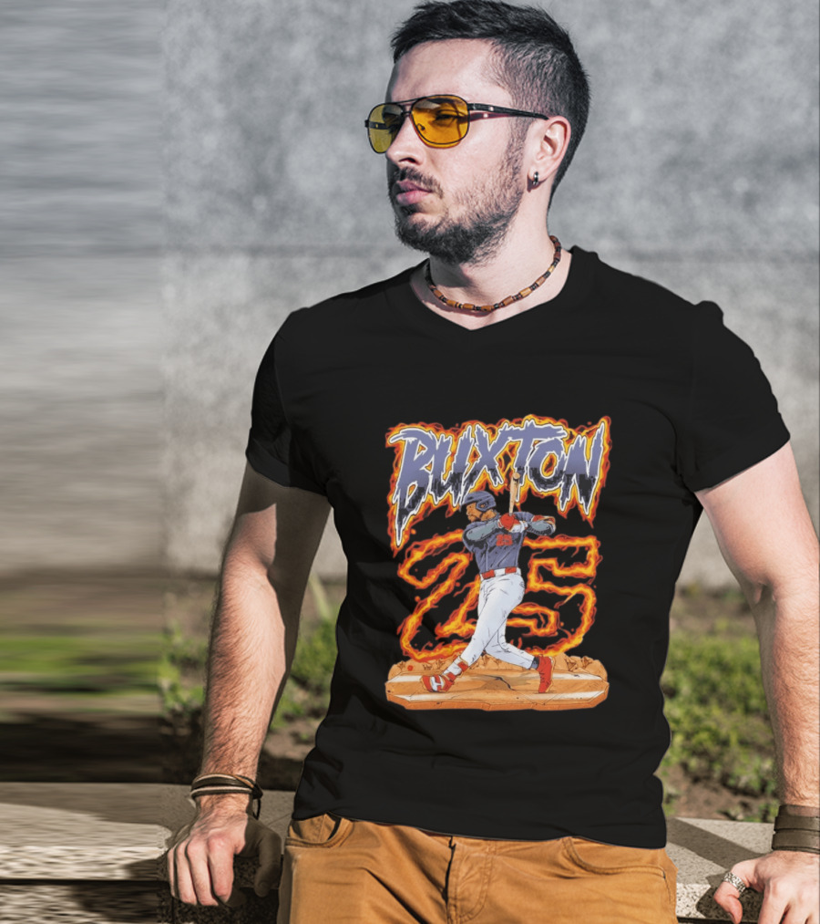 Buxton 25 Blazing Baseball Slugger T-Shirt
