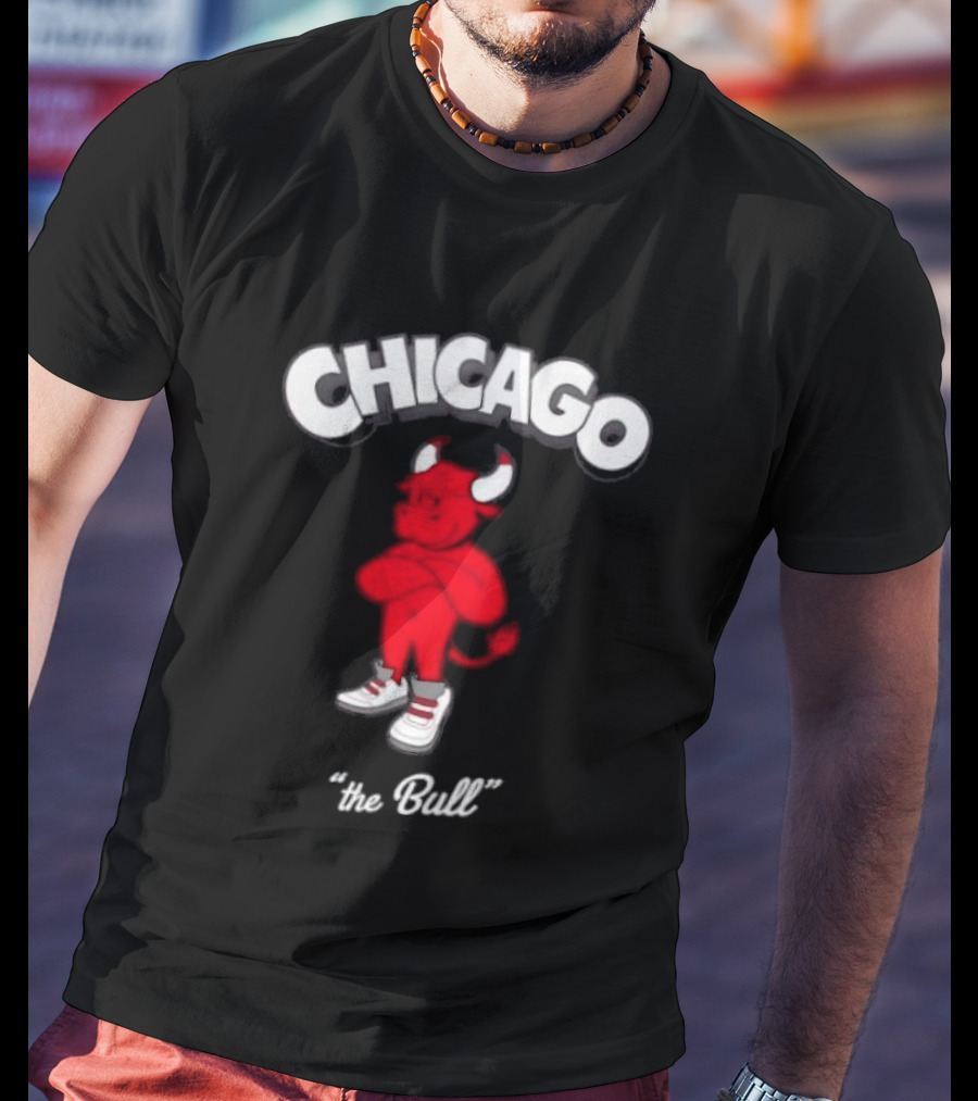 Chicago Bulls Toon Bull NBA Cartoon T-Shirt