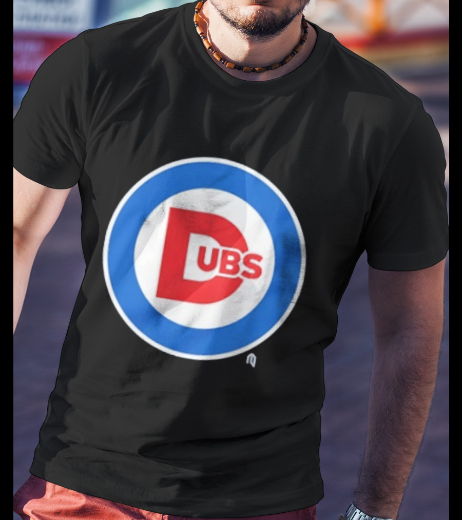 Chicago Dubs Cubs Logo Mashup Circle T-Shirt