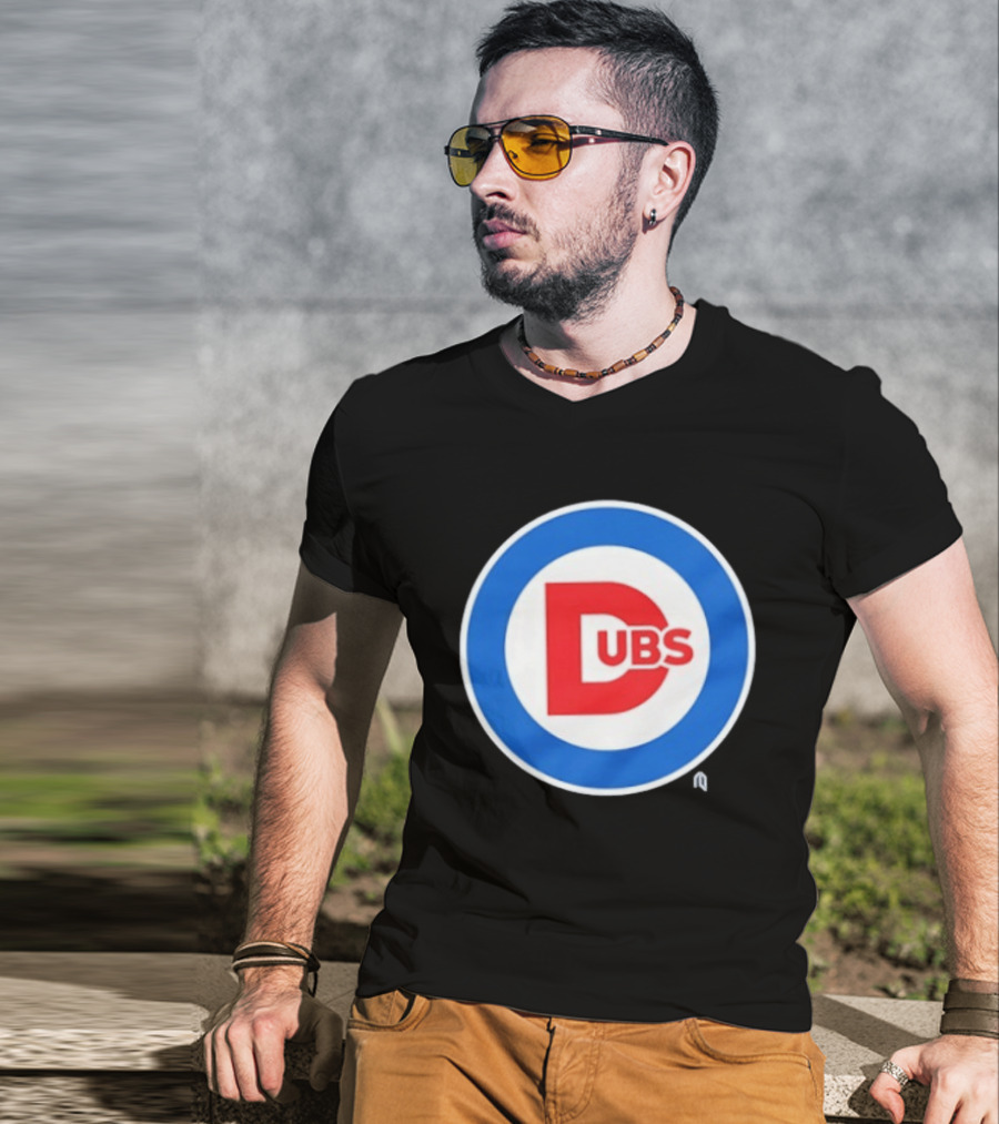 Chicago Dubs Cubs Logo Mashup Circle T-Shirt