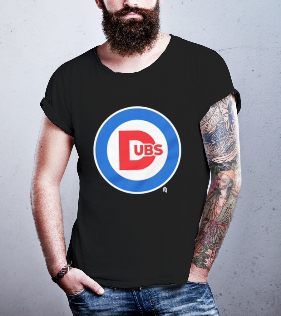 Chicago Dubs Cubs Logo Mashup Circle T-Shirt