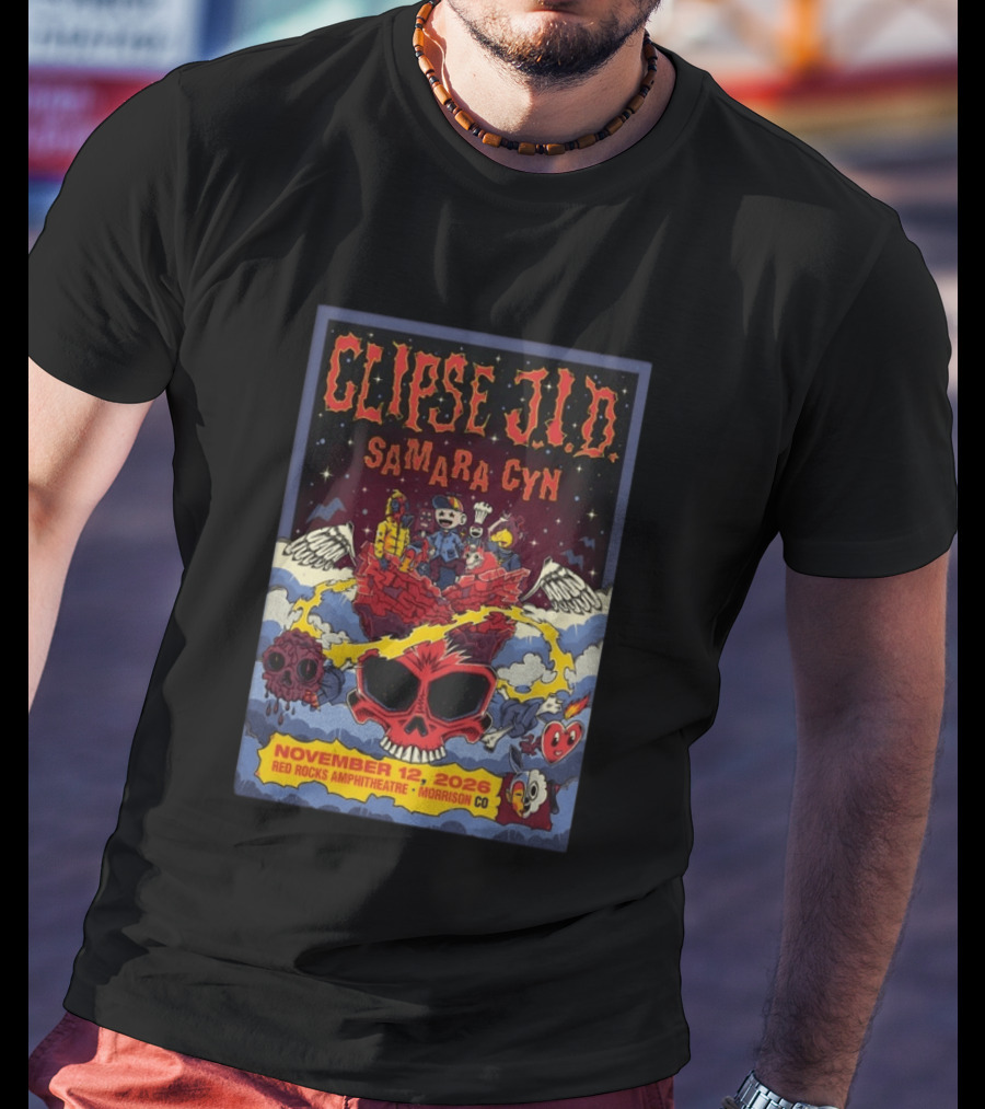 Clipse J.I.D Samara Cyn November 12 2026 Red Rocks Amphitheatre Morrison CO T-Shirt