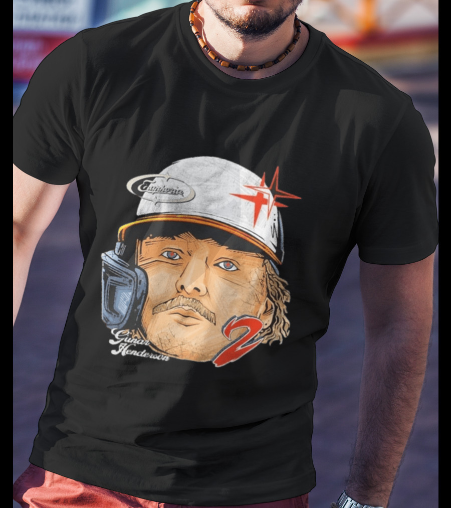 Gunnar Henderson Euphoria Gaze Helmet Number 2 T-Shirt