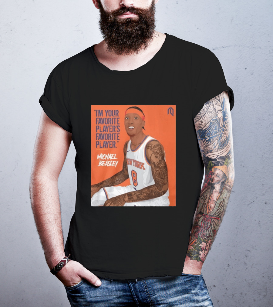 I'm Your Favorite Player's Favorite Player Michael Beasley New York Basketball Number 8 Tattoos Iconic Orange T-Shirt